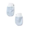 Kissy Kissy - Luvas de listras simples, azul claro Hot