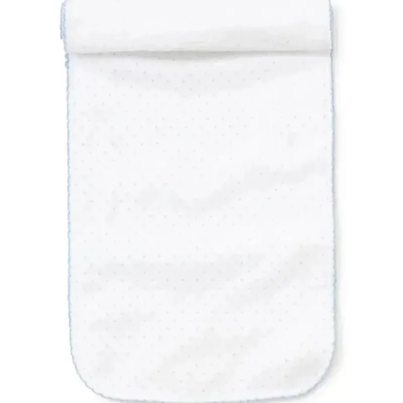 kissy_kissy__pano_de_arro_SKUkG2kdvXM_0.webp Kissy Kissy - Pano de arroto com estampa de bolinhas para bebês, branco/azul claro Clearance