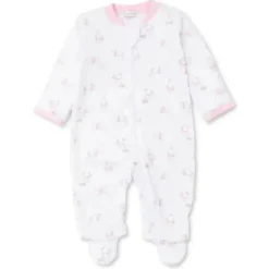 Kissy Kissy - Peppy Pups Zip Footie, Rosa Hot