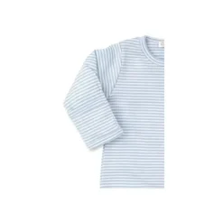 Kissy Kissy - sapatilha listrada azul bebê com zíper, azul claro Hot
