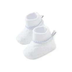 Kissy Kissy - Sapatinhos com estampa de bolinhas para bebê menino, azul claro Hot