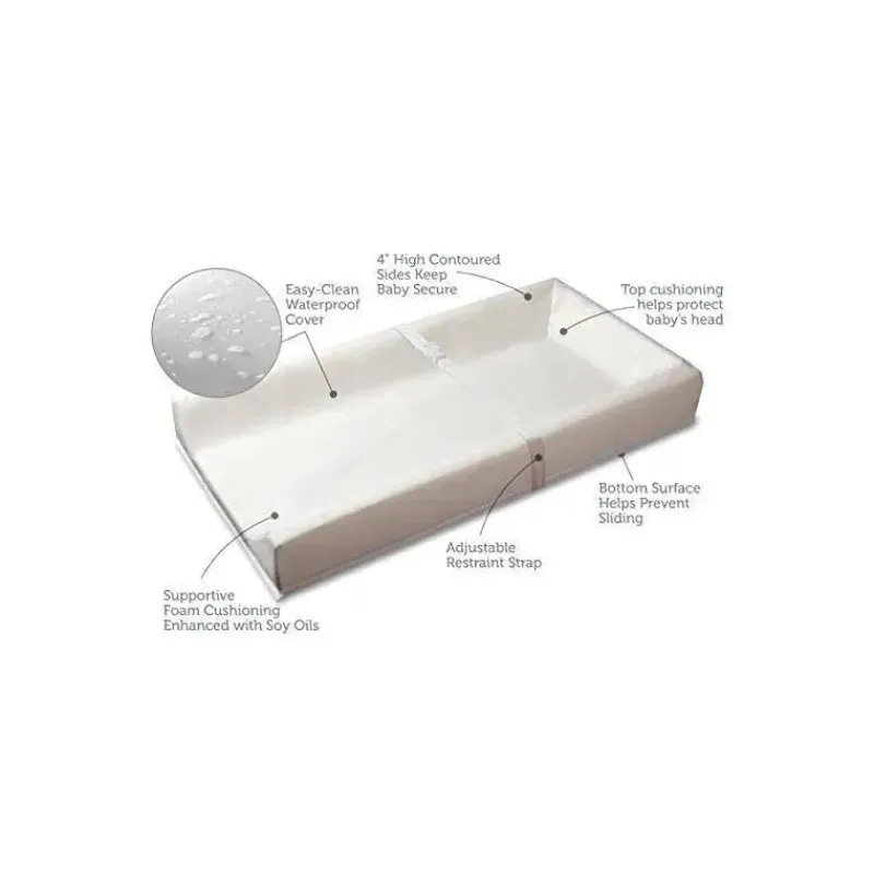 kolcraft__almofada_para_t_SKU1qpryPOd_2.webp Sealy Kolcraft - Almofada para troca de fraldas com contorno de 3 lados Soybean Comfort, branca Online