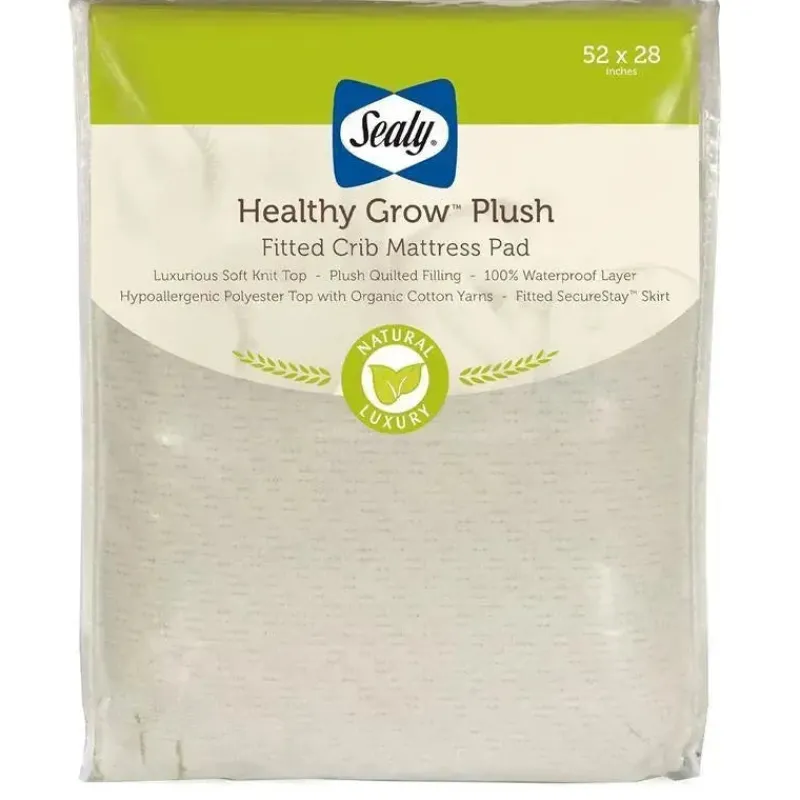 kolcraft__almofada_protet_SKU2KAeoUJy_1.webp Kolcraft - Almofada protetora de colchão de pelúcia Sealy Healthy Grow para berço Discount