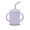 Kushies Baby Kushies - Sili Sippy Cup + Palha Violeta lilás New