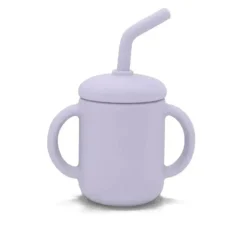 Kushies Baby Kushies - Sili Sippy Cup + Palha Violeta lilás New