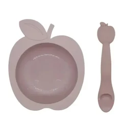 Kushies Baby Kushies - Tigela e Colher de Silicone Silibowl, Rosa New