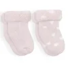 Kushies Baby - 2Pk Girl Blush Solid &amp; Hearts Socks Terry, 3/6M Discount