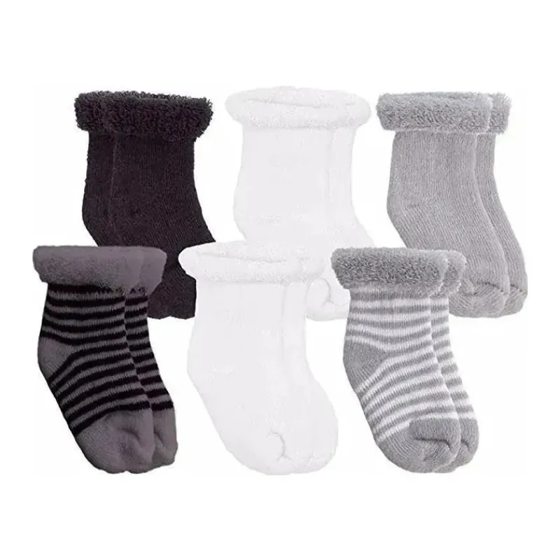 kushies_baby__pk_meias_te_SKUULkaMRKe_0.webp Kushies Baby - 6Pk Meias Terry, 3-6M Sale