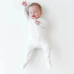 Kyte Baby - Baby Zippered Footie In Cloud Outlet