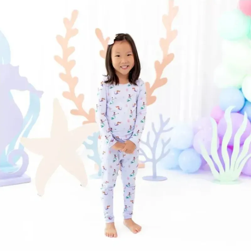 kyte_baby__long_sleeve_pa_SKUwOgYfSrJ_0.webp Kyte Baby - Long Sleeve Pajamas In Mermaid Discount