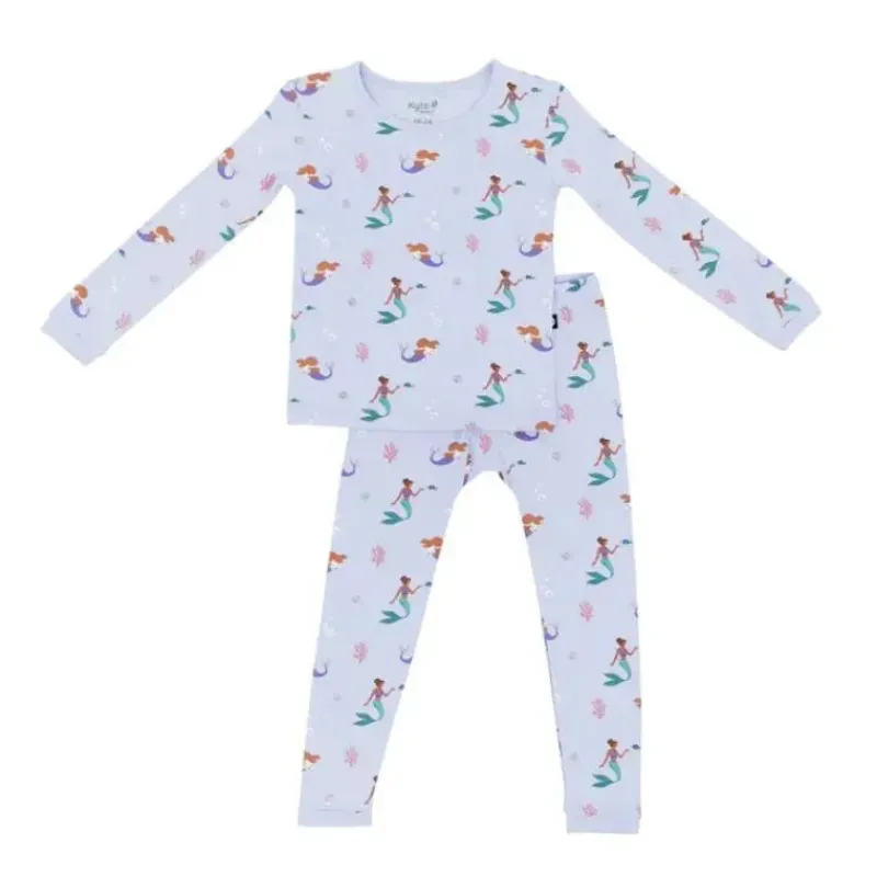 kyte_baby__long_sleeve_pa_SKUwOgYfSrJ_1.webp Kyte Baby - Long Sleeve Pajamas In Mermaid Discount