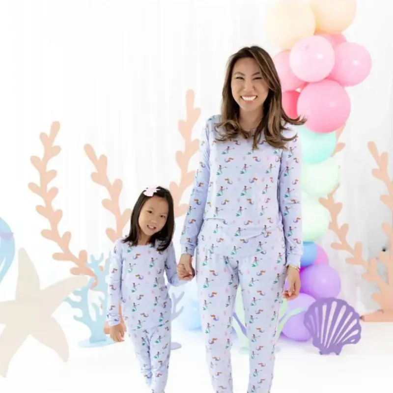 kyte_baby__long_sleeve_pa_SKUwOgYfSrJ_2.webp Kyte Baby - Long Sleeve Pajamas In Mermaid Discount
