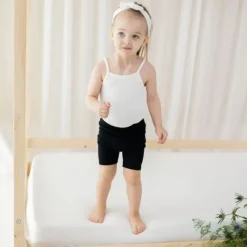 Kyte Baby - Ribbed Spaghetti Strap Bodysuit In Cloud, 6-12M Online