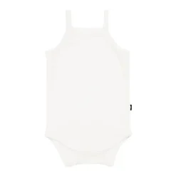 Kyte Baby - Ribbed Spaghetti Strap Bodysuit In Cloud, 6-12M Online