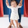Kyte Baby - Vestido de manga comprida Twirl Body em ícone Sale
