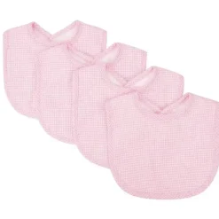 Trend Lab Laboratório de tendências - pacote de 4 buquês babador guingão seersucker, rosa Fashion