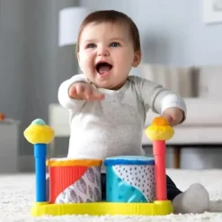 Lamaze - Squeeze Beats First Drum Set - Brinquedos musicais para bebês Best