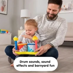 Lamaze - Squeeze Beats First Drum Set - Brinquedos musicais para bebês Best
