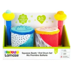 Lamaze - Squeeze Beats First Drum Set - Brinquedos musicais para bebês Best