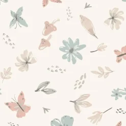 Lambs u0026 Ivy Lambs &amp; Ivy - Baby Blooms 3 peças florais sem moldura para berçário/arte de parede infantil 11" x 14" Clearance
