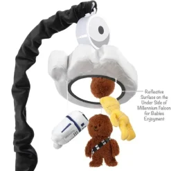 Lambs u0026 Ivy Lambs & Ivy - Baby Musical Mobile, Stars Wars Millennium Falcon New