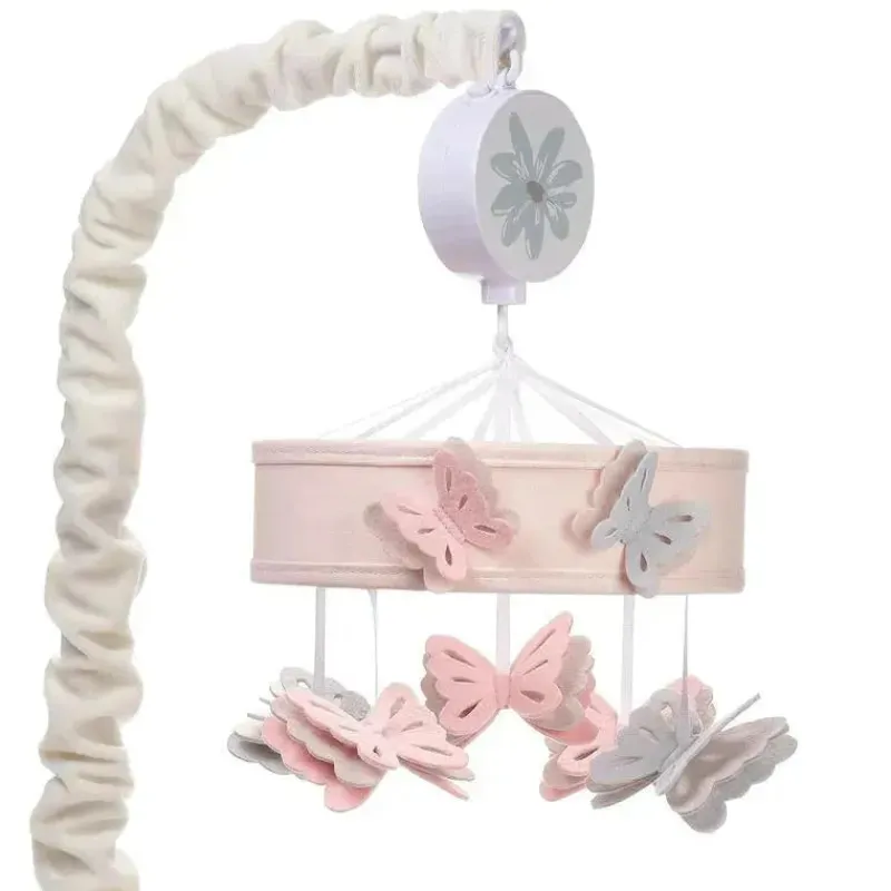 lambs_ampamp_ivy__beb_flo_SKU33qygsxG_0.webp Lambs u0026 Ivy Lambs & Ivy - Bebê floresce borboleta rosa musical berço brinquedo chupeta móvel New