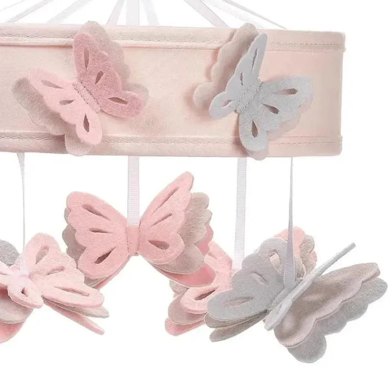 lambs_ampamp_ivy__beb_flo_SKU33qygsxG_5.webp Lambs u0026 Ivy Lambs & Ivy - Bebê floresce borboleta rosa musical berço brinquedo chupeta móvel New