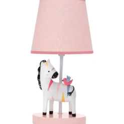 Lambs u0026 Ivy Lambs & Ivy - Candeeiro de berçário Jazzy Jungle Zebra com sombra e lâmpada Best