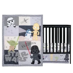 Lambs u0026 Ivy Lambs & Ivy - Clássico Conjunto de Berço 3Pk para Berço, Yoda/Darth Vader Outlet