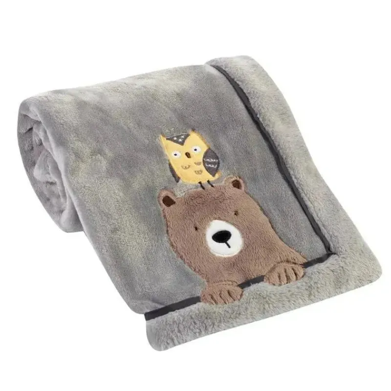 lambs_ampamp_ivy__coberto_SKUNMZ9lC5a_1.webp Lambs u0026 Ivy Lambs & Ivy - Cobertor de bebê de lã macia Sierra Sky Grey Bear/Owl New