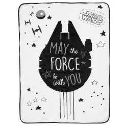 Lambs u0026 Ivy Lambs & Ivy - Cobertor Sherpa Bebê, Stars Wars Millennium Falcon Hot