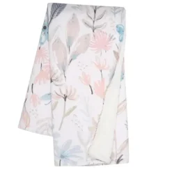 Lambs u0026 Ivy Lambs &amp; Ivy - Cobertor de bebê de lã macia aquarela floral/borboleta Baby Blooms Discount