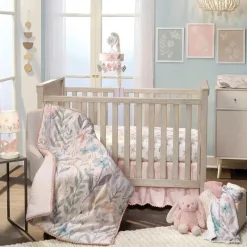 Lambs u0026 Ivy Lambs &amp; Ivy - Cobertor de bebê de lã macia aquarela floral/borboleta Baby Blooms Discount