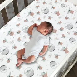 Lambs u0026 Ivy Lambs &amp; Ivy - Conjunto de cama para berço de bebê 3Pk Star Wars The Child Baby Yoda Hot