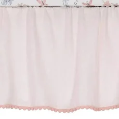Lambs u0026 Ivy Lambs &amp; Ivy - Conjunto de cama para berço de bebê com 3 peças Baby Blooms rosa floral/borboleta New