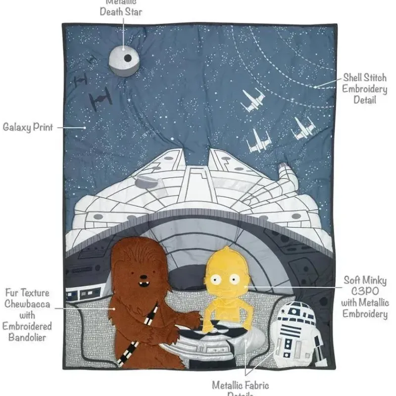lambs_ampamp_ivy__conjunt_SKUPcsx8vuJ_5.webp Lambs u0026 Ivy Lambs & Ivy - Conjunto de cama para bebê 3Pk Star Wars Millennium Falcon Online