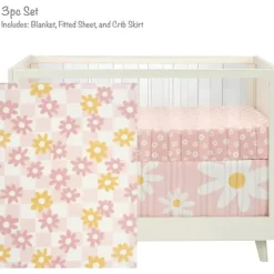 Lambs u0026 Ivy Lambs & Ivy - Conjunto de cama de 3 peças, Daisy Dreams Discount