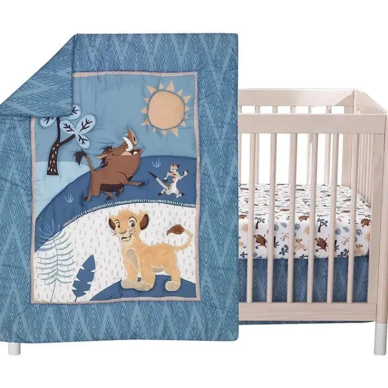 lambs_ampamp_ivy__conjunt_SKUUW9nsvha_0.webp Lambs u0026 Ivy Lambs & Ivy - Conjunto de cama para berço de bebê 3Pk Lion King Adventure, azul New