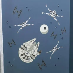 Lambs u0026 Ivy Lambs & Ivy - Decalque de parede, Stars Wars Millennium Falcon Tie Fighters New