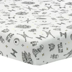 Lambs u0026 Ivy Lambs & Ivy - lençol de bebê, regra Stars Wars Millennium Falcon Rebels Fashion