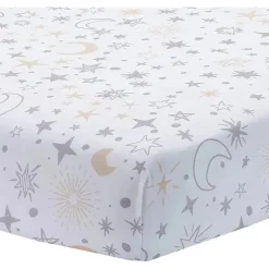 Lambs u0026 Ivy Lambs & Ivy - Lençol de berço com ajuste Goodnight Moon, Lua/Estrelas Hot