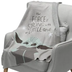 Lambs u0026 Ivy Lambs & Ivy - Manta de tricô para bebê, The Child Baby Yoda Fashion