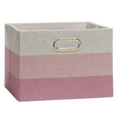 Lambs u0026 Ivy Lambs &amp; Ivy - Recipiente de armazenamento dobrável rosa Ombre New