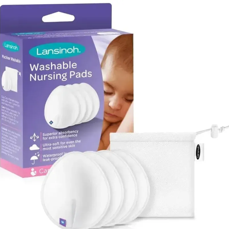 lansinoh___unidades_de_ab_SKUKcZJaNUA_0.webp Lansinoh - 4 unidades de absorventes de amamentação reutilizáveis para mães que amamentam Online
