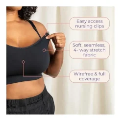Lansinoh - Kindred Women's Braverly Pumping Bra, Black Fashion
