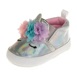 Josmo Laura Ashley - Sapatos de Berço Menina Metálico Unicórnio Best
