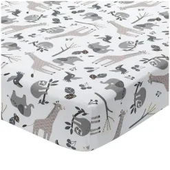 Lambs u0026 Ivy Lençol com elástico para berço Lambs & Ivy Jungle Online
