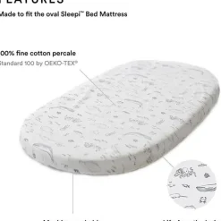 Stokke Lençol com elástico - Sleepi da Pehr, Life Aquatic New