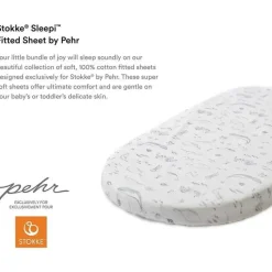 Stokke Lençol com elástico - Sleepi da Pehr, Life Aquatic New