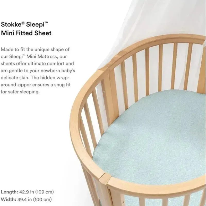 lenol_com_elstico_stokke__SKUWe5rNcko_2.webp Stokke Lençol com elástico - Sleepi Mini, Dots Sage Best